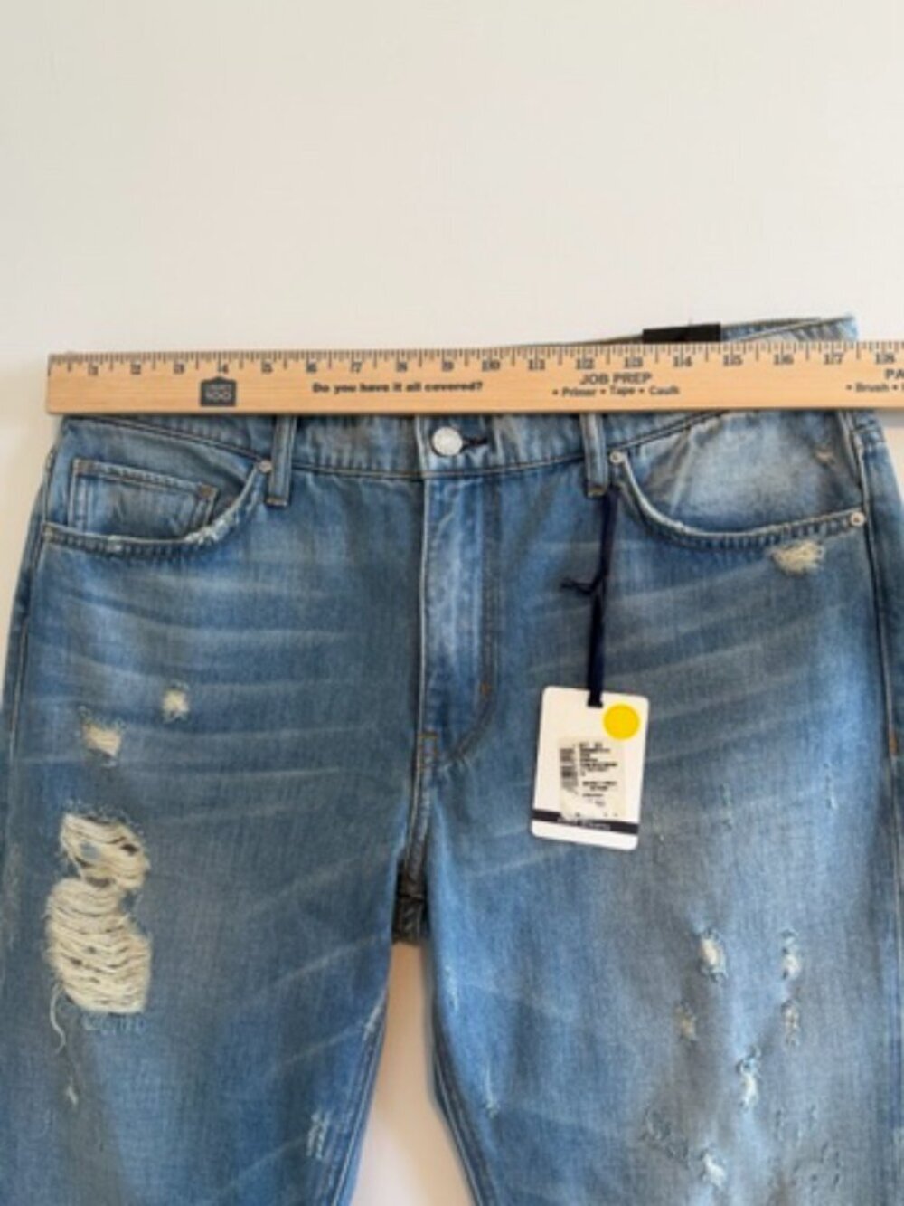Ei8ht Dreams Slim Boyfriend Distressed Denim Blue Jeans 31 NWT - Picture 11 of 13